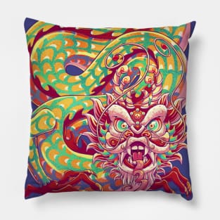 Chinese Dragon Pillow