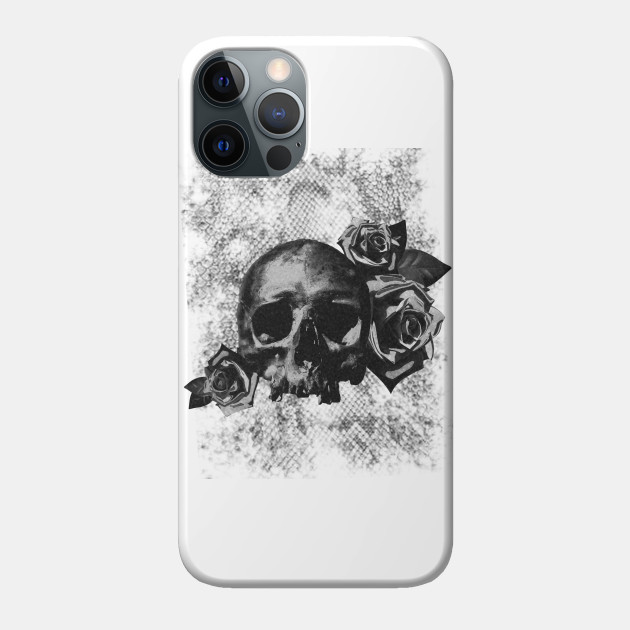 Skull & Roses - Skulls And Roses - Phone Case