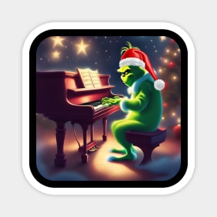 Grinch Piano Magnet