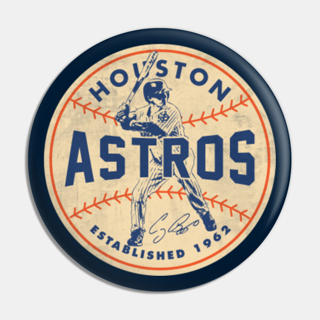 Houston Astros Craig Biggio 1 by © Buck Tee Originals - Houston Astros -  Long Sleeve T-Shirt