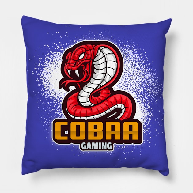 Cobra Gaming T-shirt Coffee Mug Apparel Notebook Gift Sticker Case Pillow by Eemwal Design