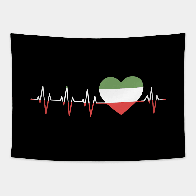 Italian Skyline Landscape America Italy Heartbeat Tapestry by amango