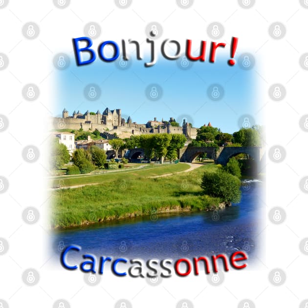 Carcassonne Castle scene by TouristMerch
