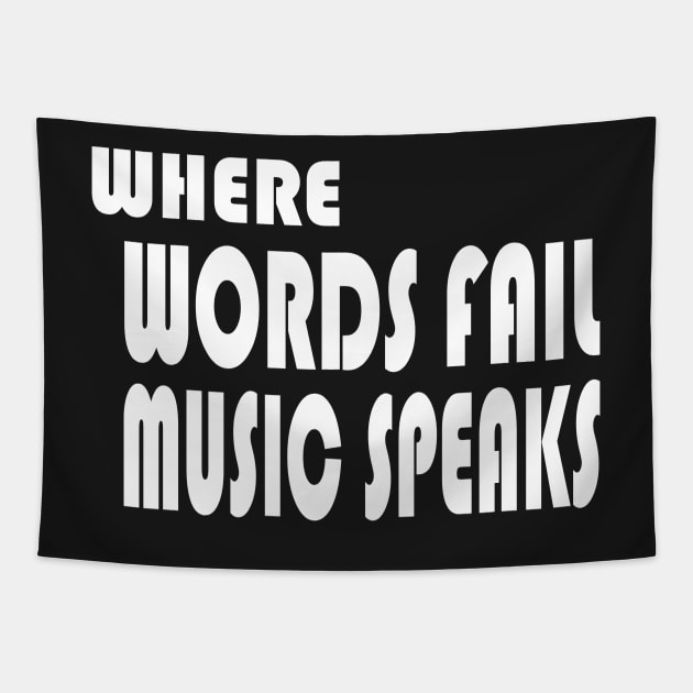 where words fail music speaks guitar | music lovers and dance | pop song Tapestry by stylechoc