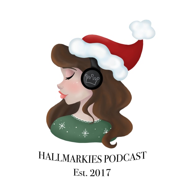 Hallmarkies Podcast Santa Girl Tee by Hallmarkies Podcast Store