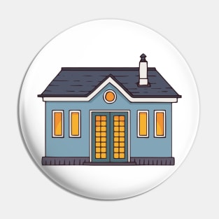 Blue House Pin