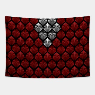 Abstract Diamond Feathers Tapestry