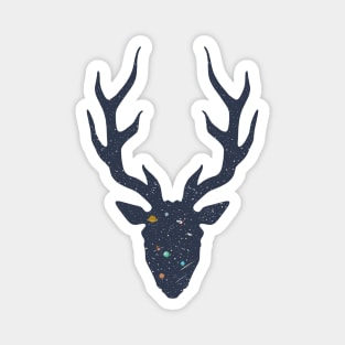 deer universe landscape Magnet