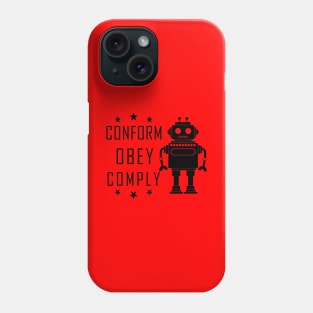 Anarchy Shirt Anarchist Fashion Gift For Activists Anti Politics Capitalism Political Revolution Activism Artificial Intelligence Robot Phone Case