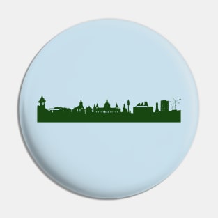 GRAZ skyline in forest green Pin