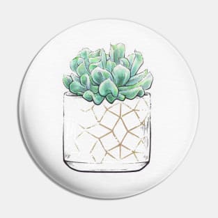 Topsy Turvy Succulent Pin