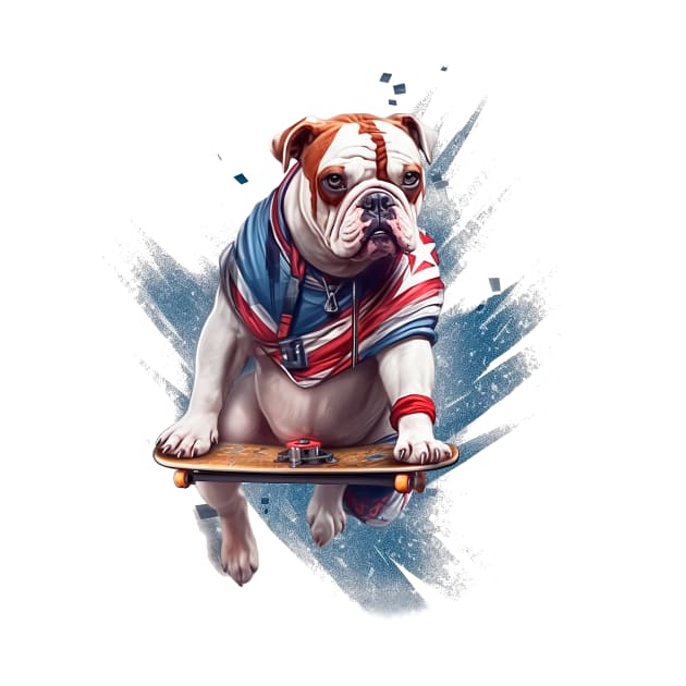 Bulldog superhero by enyeniarts