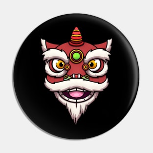 Lion Dance Head Pin