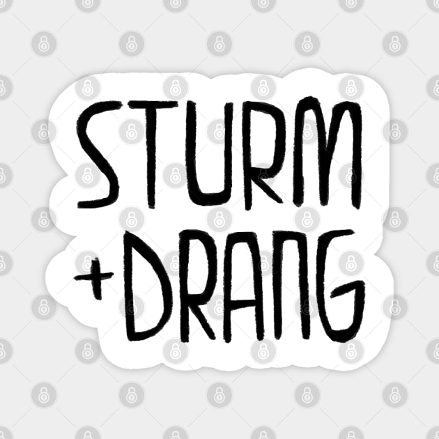 Sturm und Drang, Romanticism, Literature Magnet by badlydrawnbabe