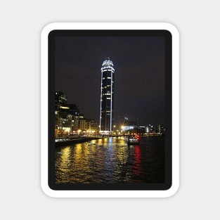 Vauxhall Tower At Night, London Magnet