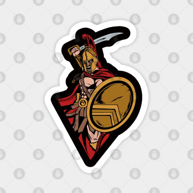 Spartan Warrior Magnet by Dojaja