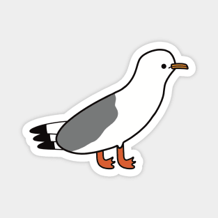 Cute Seagull - Kawaii Seagull Magnet