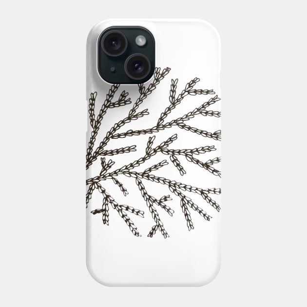 black twig Phone Case by nedorrer