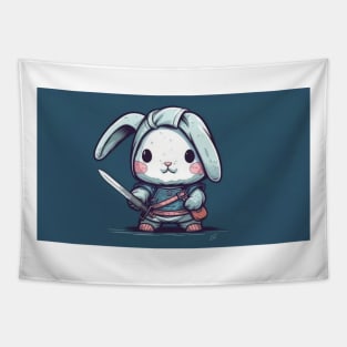 Bunny Warrior Tapestry