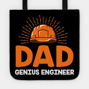 Genius Engineer Dad T Shirt Best Gift Ever for Dad Father Tote