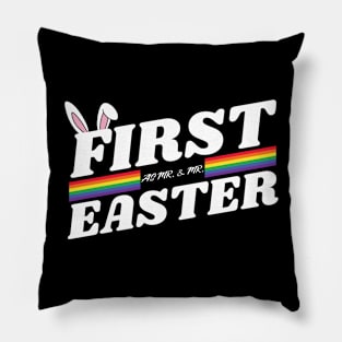 Our First Easter As Mr & Mr Matching Gay Couple Husband Men Pillow