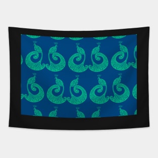 Be Proud - Perfectly Peacocks - Blue/Green Tapestry