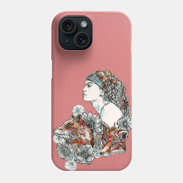 Red Fox. Phone Case by FanitsaArt