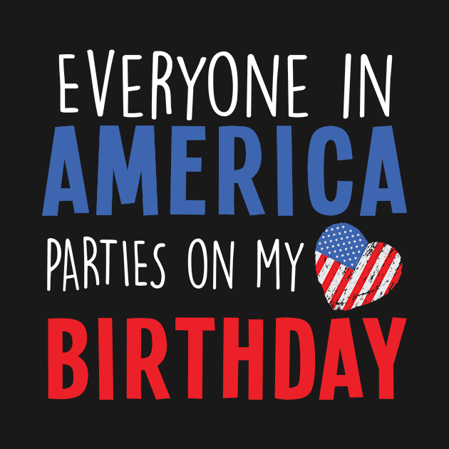 Everyone in America Parties on My birthday by followthesoul