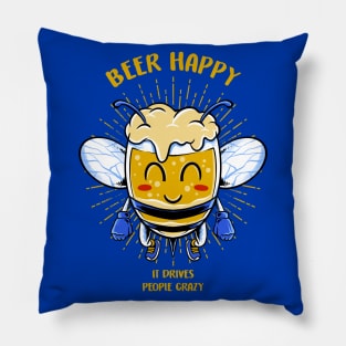 smiling beer Pillow