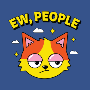 EW PEOPLE cute cat T-Shirt