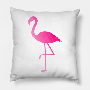 Flamingo hot pink ombre geometric mesh pattern Pillow