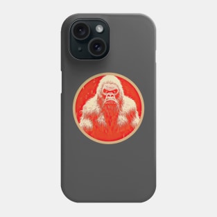 Bigfoot in japan retro art Phone Case