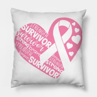 breast cancer survivor Pillow