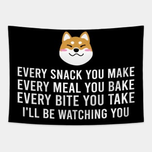 Snuggle Scent Shiba Love, Tee Every Meal You Bake Furry Aficionados Tapestry