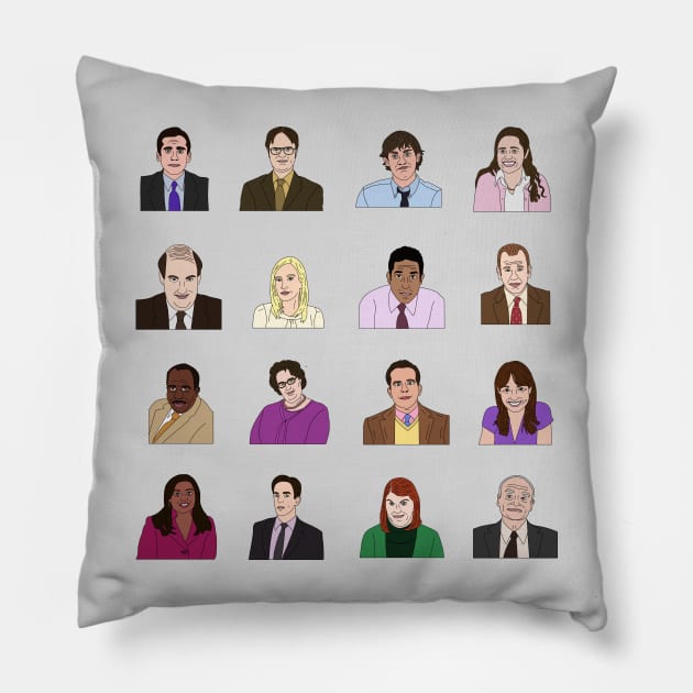 The Office Workers Pillow by Eclipse in Flames