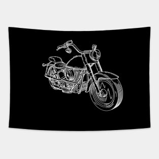 Motorcycle Vintage Patent Drawing Tapestry