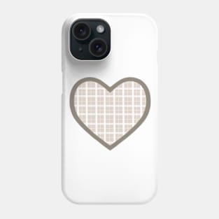 Grey Cottage Heart Phone Case