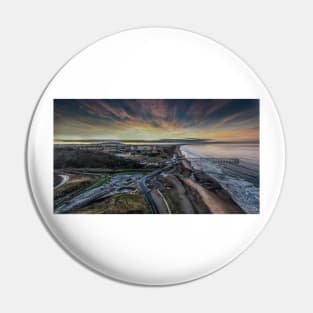 Saltburn by the Sea Sunset Pin