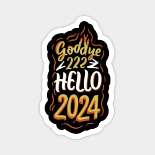 Goodbye 2023 hello 2024 Magnet