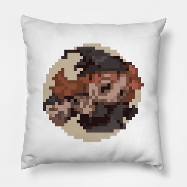 Threads of Fate Mint Black Magic Pillow by inotyler