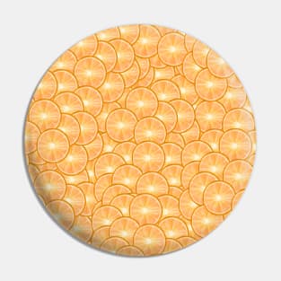 All Over Orange Citrus Slice Pattern Pin