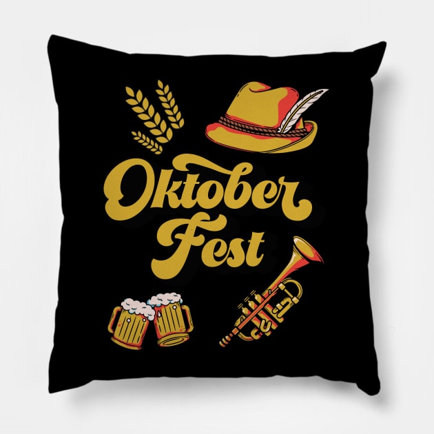 Oktober Fest Party Pillow by ChasingTees