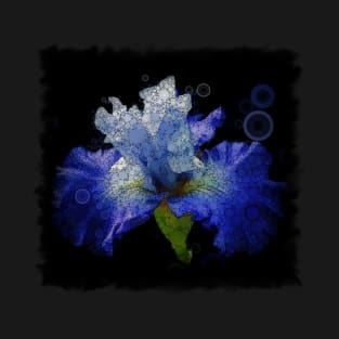 Purple Iris Design T-Shirt