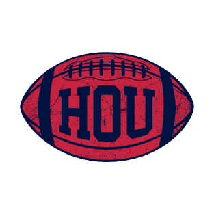 HOU Retro Football - White T-Shirt