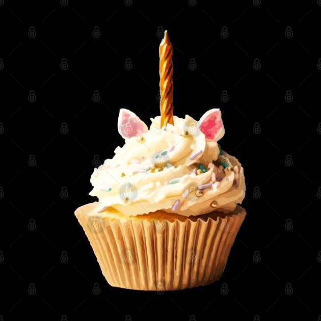 unicorn cupcake by Lamink