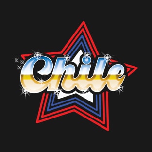 Chile 80's Style design T-Shirt