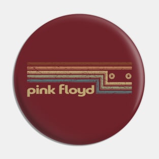 Pink Floyd Cassette Stripes Pin