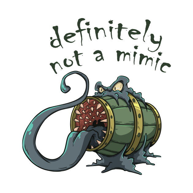 Roleplaying Fun RPG Mimic Meme Joke Creature Illustration by TellingTales