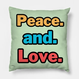 Peace and Love Pillow