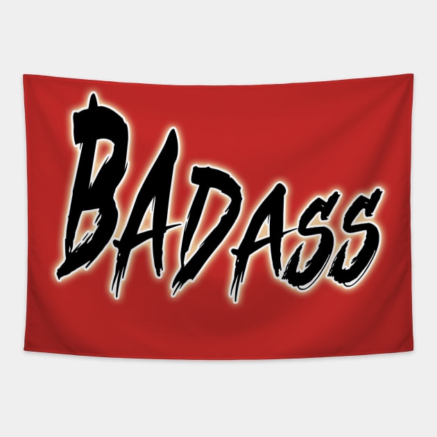 Badass man Tapestry by focusLBdesigns